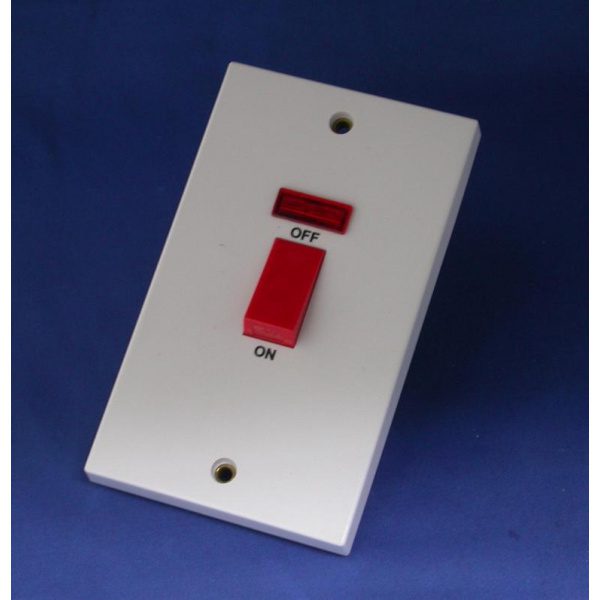 45A 250V 3'' x 6'' flush type water heater switch