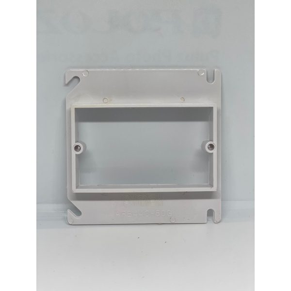 Plastic cover 4 x 4 1/2'' raised rectangular