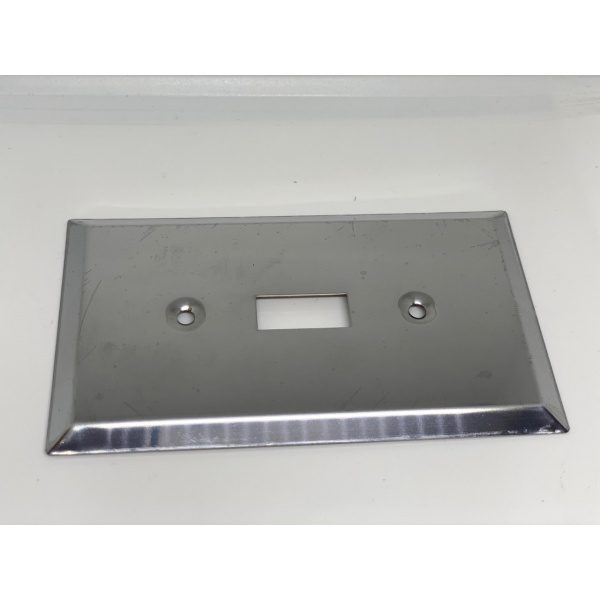 Stainless steel 2 x 4 flush type toggle cover