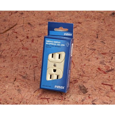 Surface type 15A 125V plug outlet