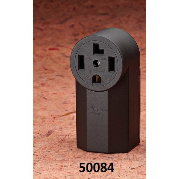 Surface type 4 pin 30A 125/250V female plug outlet